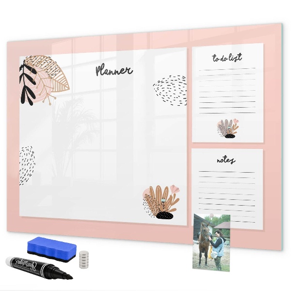 Schreib magnettafel Planer mit Platz für Fotos