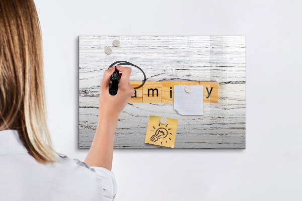 Magnettafel zum schreiben Pinnwand für Fotos und Notizen
