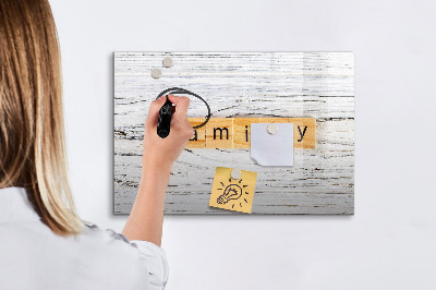 Magnettafel zum schreiben Pinnwand für Fotos und Notizen