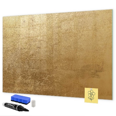 Schreib magnettafel Goldene Tafel für Notizen und Fotos
