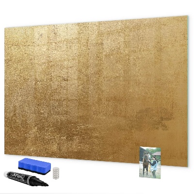 Schreib magnettafel Goldene Tafel für Notizen und Fotos
