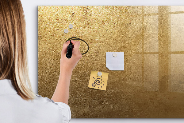 Schreib magnettafel Goldene Tafel für Notizen und Fotos
