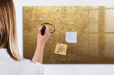 Schreib magnettafel Goldene Tafel für Notizen und Fotos
