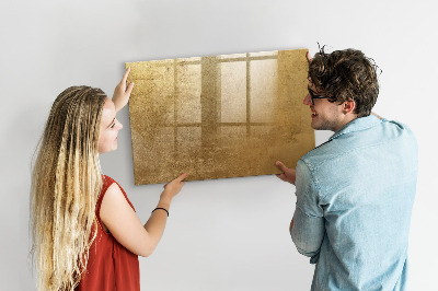 Schreib magnettafel Goldene Tafel für Notizen und Fotos