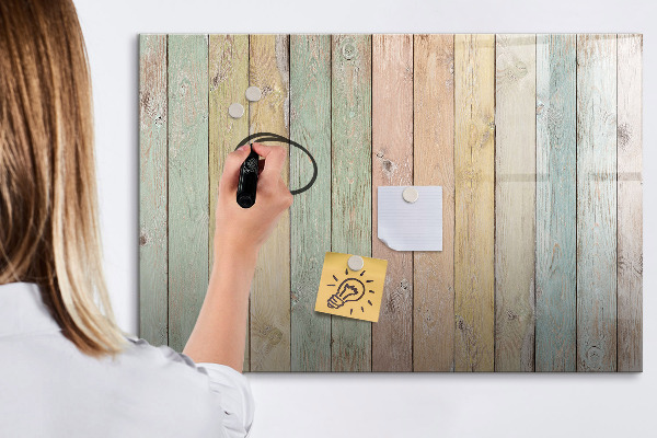 Magnettafel zum schreiben Eine farbenfrohe Tafel für Fotos und Notizen
