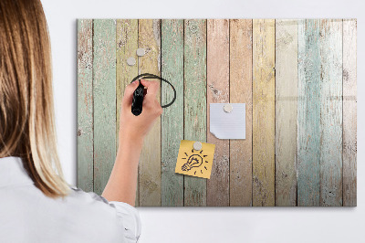 Magnettafel zum schreiben Eine farbenfrohe Tafel für Fotos und Notizen