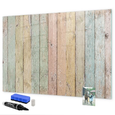 Magnettafel zum schreiben Eine farbenfrohe Tafel für Fotos und Notizen