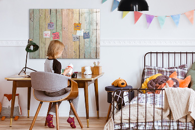 Magnettafel zum schreiben Eine farbenfrohe Tafel für Fotos und Notizen