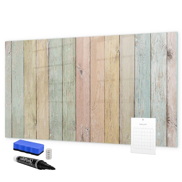 Magnettafel zum schreiben Eine farbenfrohe Tafel für Fotos und Notizen