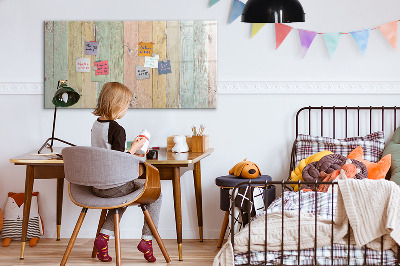 Magnettafel zum schreiben Eine farbenfrohe Tafel für Fotos und Notizen