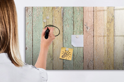 Magnettafel zum schreiben Eine farbenfrohe Tafel für Fotos und Notizen