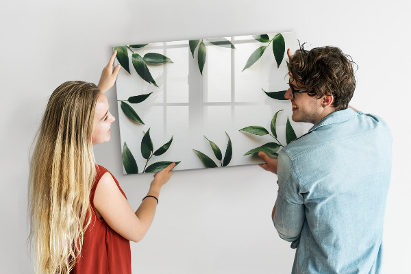 Schreib magnettafel Stilvolle Memotafel mit Pflanzen
