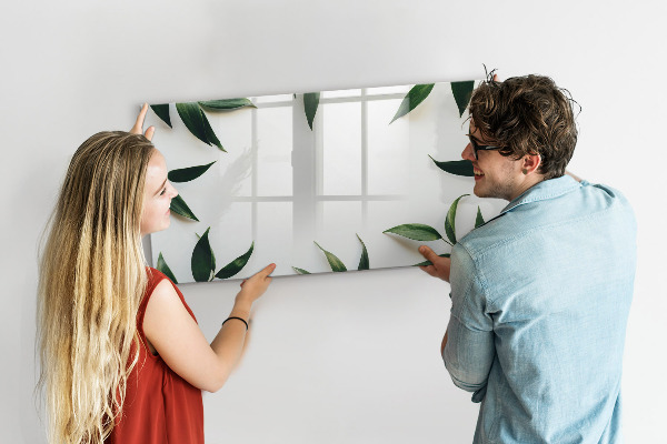 Schreib magnettafel Stilvolle Memotafel mit Pflanzen