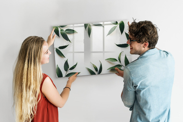 Schreib magnettafel Stilvolle Memotafel mit Pflanzen
