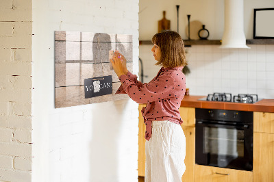 Magnettafel zum schreiben Kreative Pinnwand für Fotos und Notizen