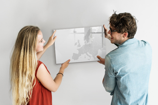 Magnettafel zum schreiben Interaktives Poster für Fotos und Notizen