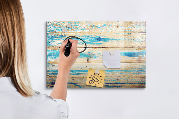 Magnettafel zum schreiben Stilvolle Pinnwand für Fotos und Notizen