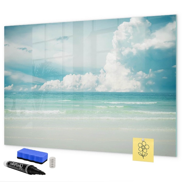 Schreib magnettafel Magnettafel mit Fotos vom Meer