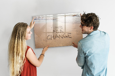 Magnettafel zum schreiben Zeit für Veränderungen und Erinnerungen