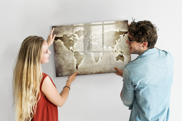 Magnettafel zum schreiben Erinnerungskarte mit persönlichen Fotos