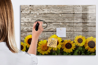 Magnettafel zum schreiben Kreatives Sonnenblumen-Blumenbrett
