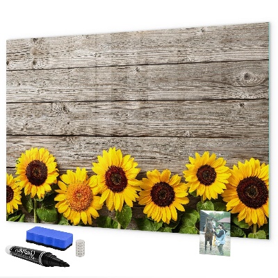 Magnettafel zum schreiben Kreatives Sonnenblumen-Blumenbrett