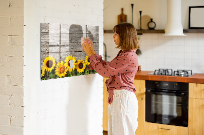 Magnettafel zum schreiben Kreatives Sonnenblumen-Blumenbrett
