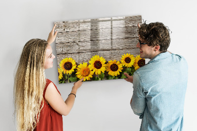 Magnettafel zum schreiben Kreatives Sonnenblumen-Blumenbrett