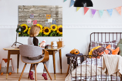 Magnettafel zum schreiben Kreatives Sonnenblumen-Blumenbrett