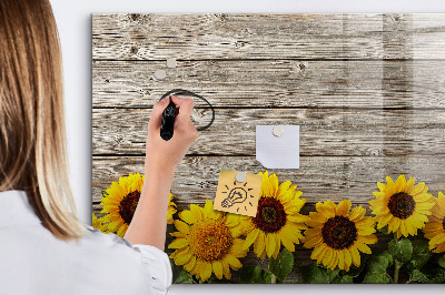 Magnettafel zum schreiben Kreatives Sonnenblumen-Blumenbrett