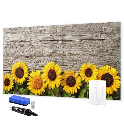 Magnettafel zum schreiben Kreatives Sonnenblumen-Blumenbrett