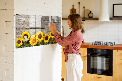 Magnettafel zum schreiben Kreatives Sonnenblumen-Blumenbrett