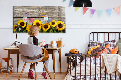 Magnettafel zum schreiben Kreatives Sonnenblumen-Blumenbrett