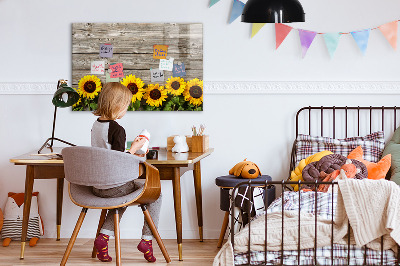 Magnettafel zum schreiben Kreatives Sonnenblumen-Blumenbrett