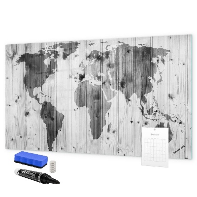 Magnettafel zum schreiben Eine Weltkarte mit persönlichen Erinnerungen