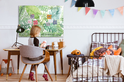 Magnettafel zum schreiben Grüne Tafel für Fotos und Notizen