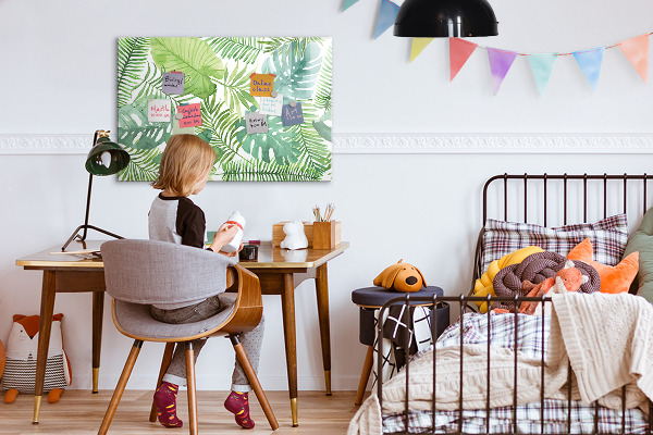 Magnettafel zum schreiben Grüne Tafel für Fotos und Notizen