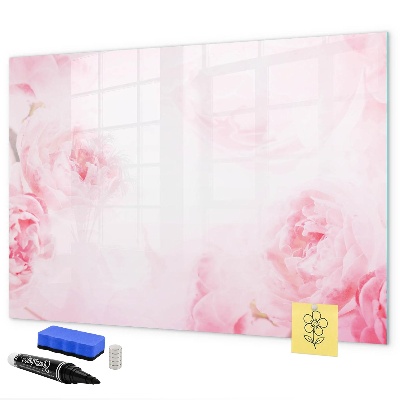 Schreib magnettafel Romantische Erinnerungen auf rosa Hintergrund