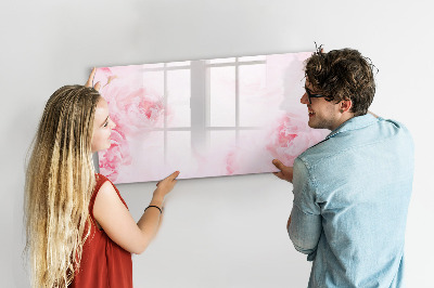 Schreib magnettafel Romantische Erinnerungen auf rosa Hintergrund