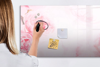 Schreib magnettafel Romantische Erinnerungen auf rosa Hintergrund