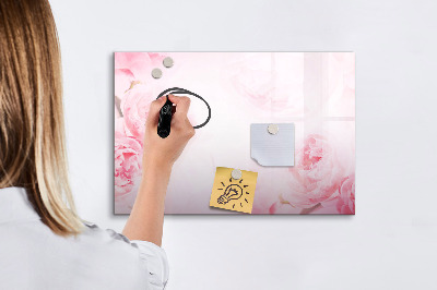 Schreib magnettafel Romantische Erinnerungen auf rosa Hintergrund