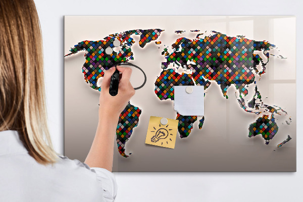 Magnettafel zum schreiben Interaktive Welt mit Fotospots