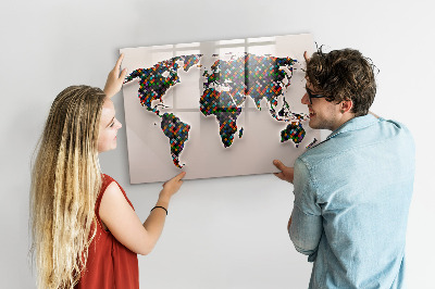 Magnettafel zum schreiben Interaktive Welt mit Fotospots