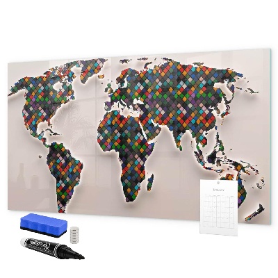 Magnettafel zum schreiben Interaktive Welt mit Fotospots