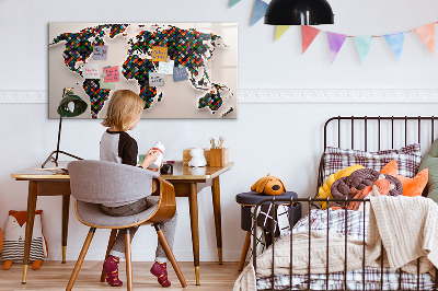 Magnettafel zum schreiben Interaktive Welt mit Fotospots