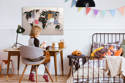 Magnettafel zum schreiben Interaktive Welt mit Fotospots