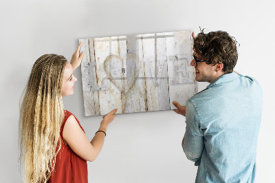 Schreib magnettafel Eine Pinnwand für Fotos und Erinnerungen