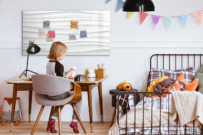 Magnettafel zum schreiben Eine stylische Tafel für Notizen und Fotos