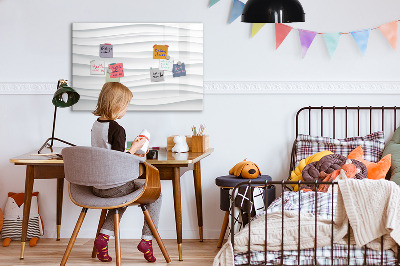 Magnettafel zum schreiben Eine stylische Tafel für Notizen und Fotos