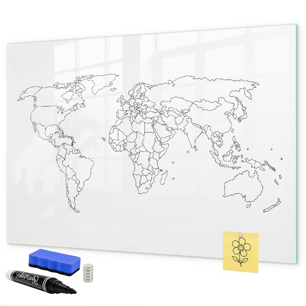 Magnettafel zum schreiben Reisen und Erinnerungen in Bildern